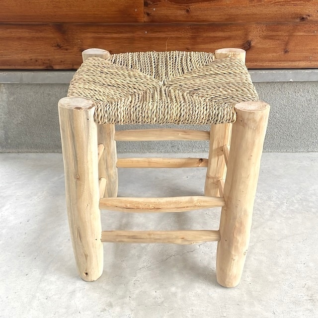 Moroccan wooden chair モロッコ ドーム木椅子 w36×32×h40.5cm (4)