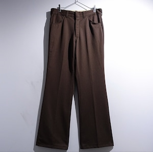 70s Brown Wide Flare Slacks