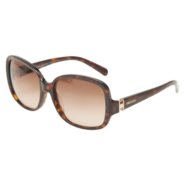 プラダ サングラス SPR17N-A ブラウン プラスチック レディース PRADA 【中古】
