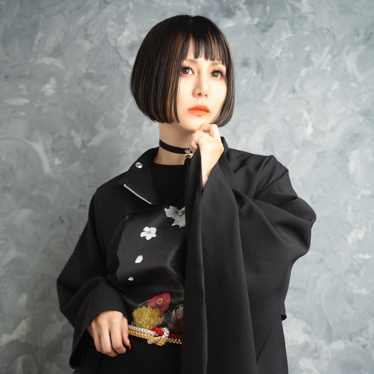 六葉和房チョーカー Rokuyo tassel choker | shiki