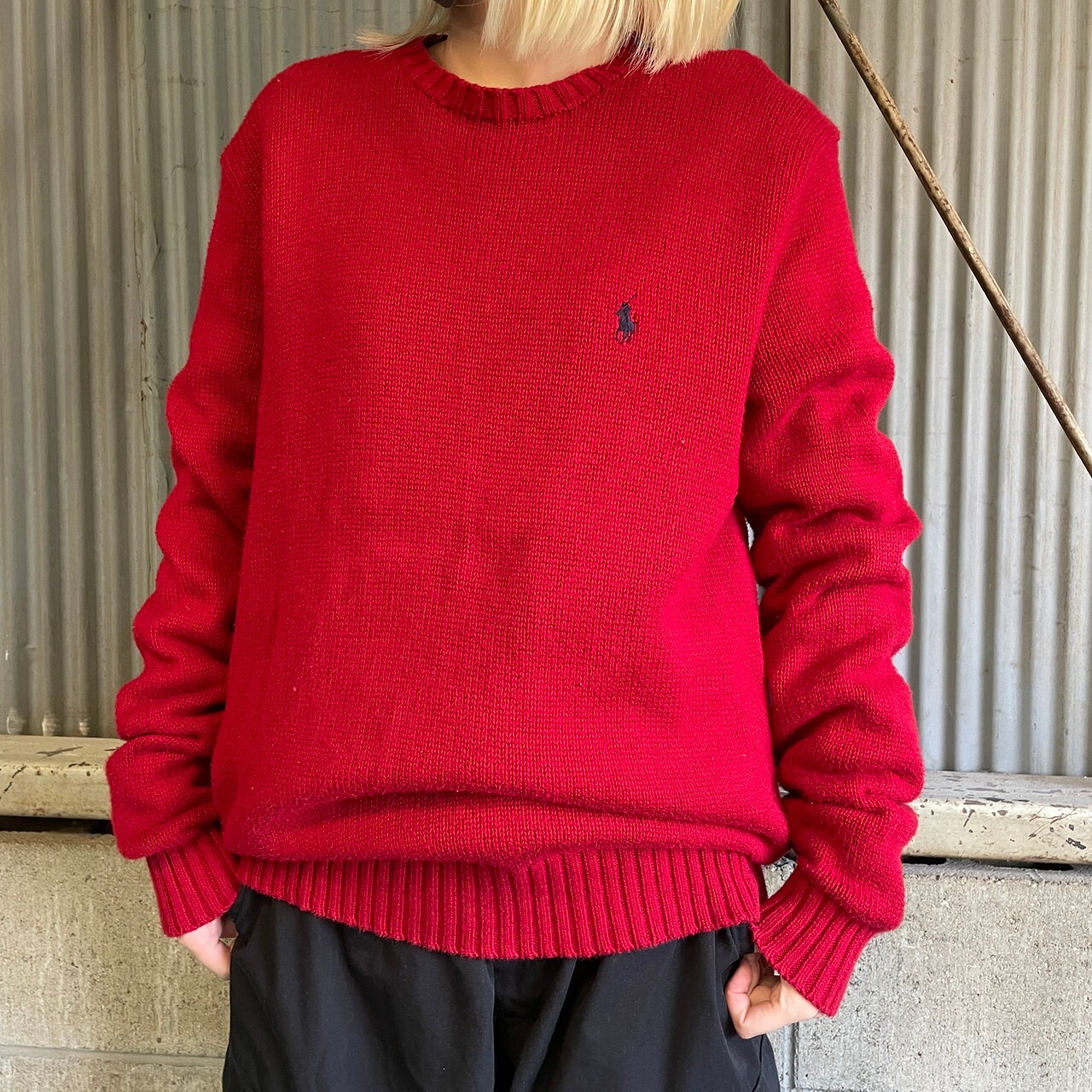 Polo by Ralph Lauren ポロバイラルフローレン コットンニット メンズM 