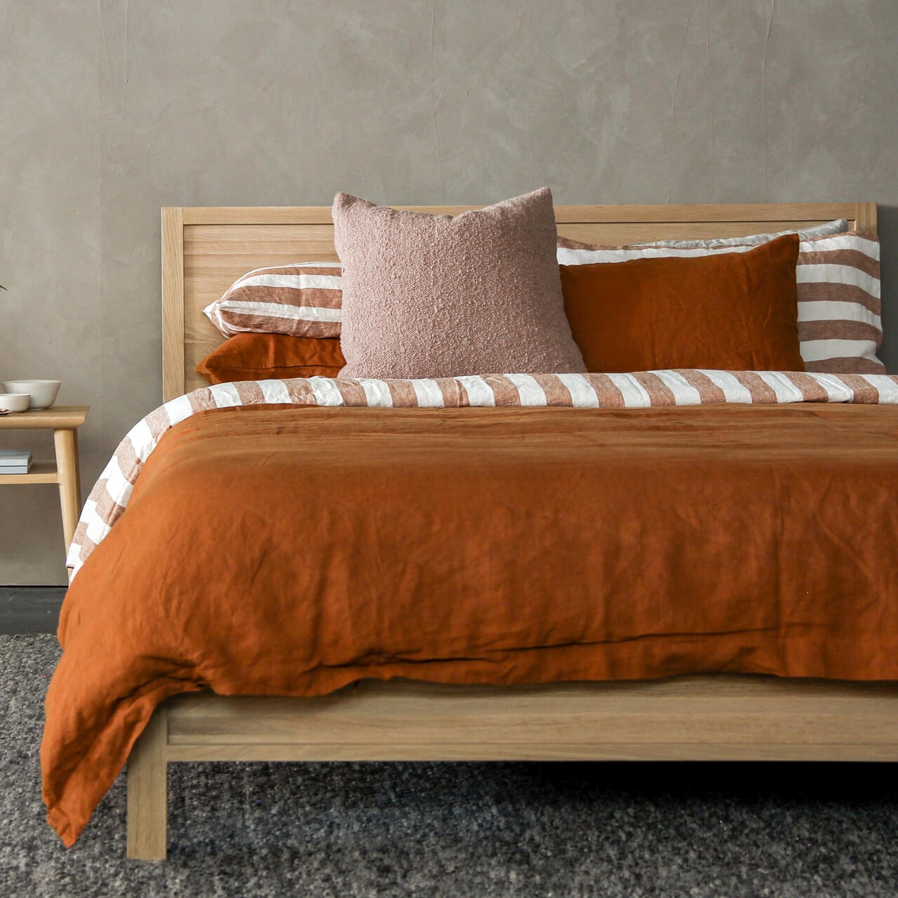 ベッドフレーム ダブル(ナチュラル)BED-03