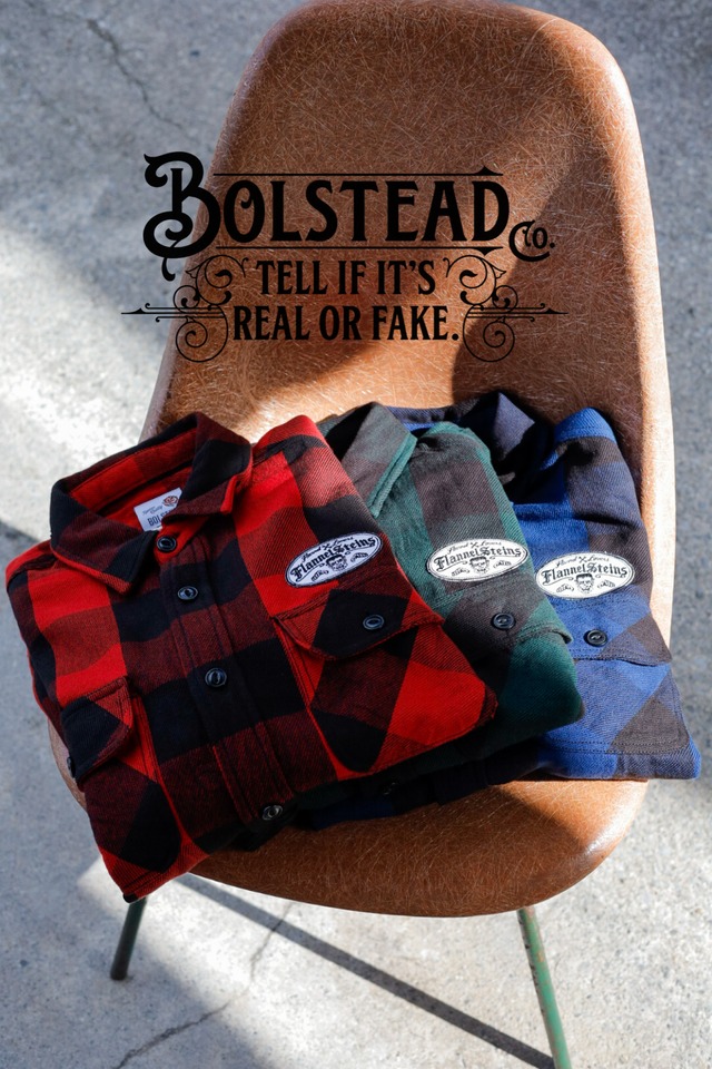 FLANNELSTEINS FLANNEL SHIRT バッファローチェックシャツ(3color) / BOLSTEAD
