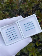 パライバトルマリン7pcs & ベニトアイト6pcs セット(1.9-2.0mm)