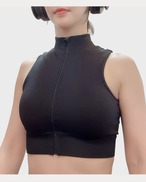ジッパー付きタンクトップ