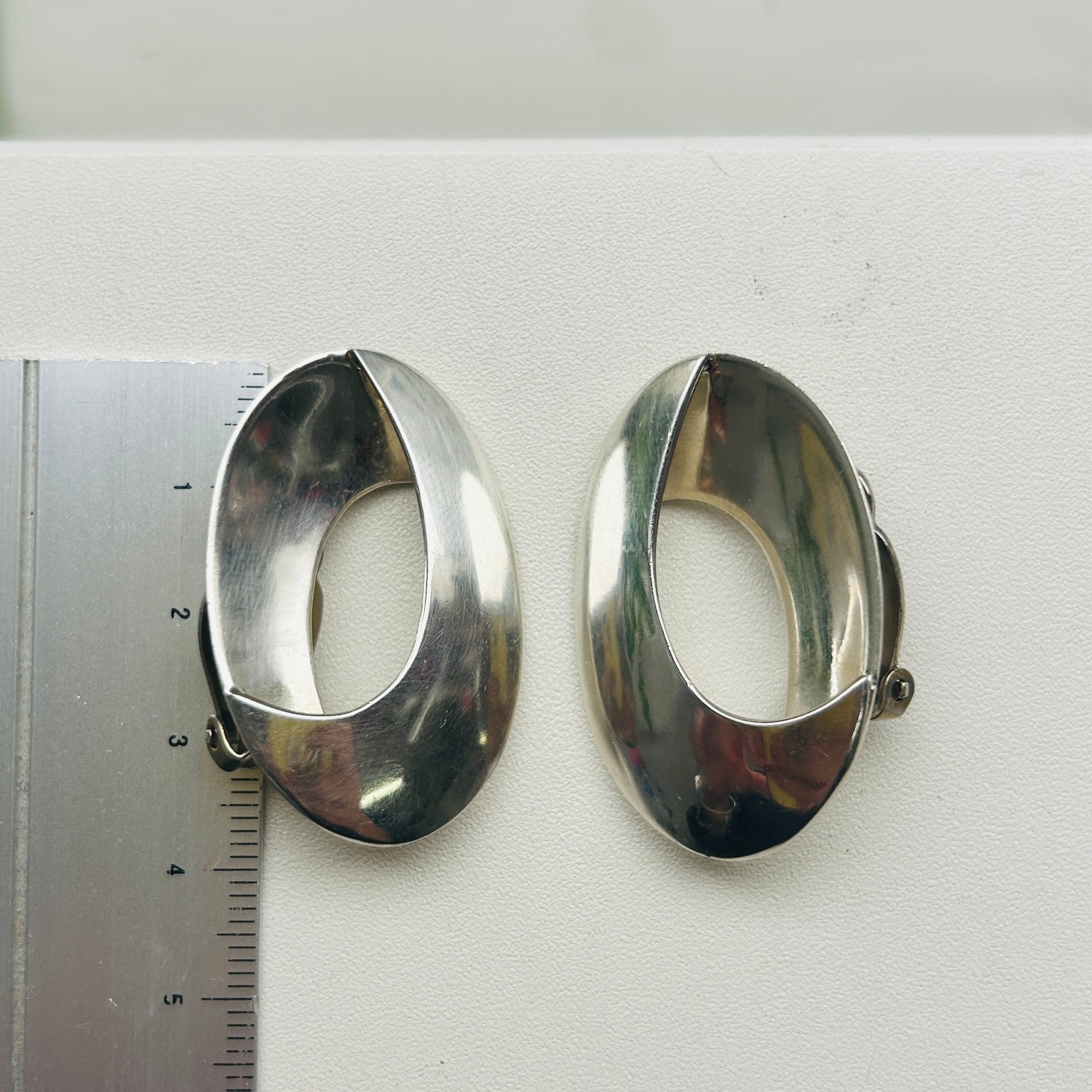 Mexico シルバー925 Oval イヤリング | Milo Antiques & Vintage