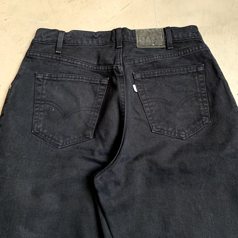 levis 90s black denim silver tab 550