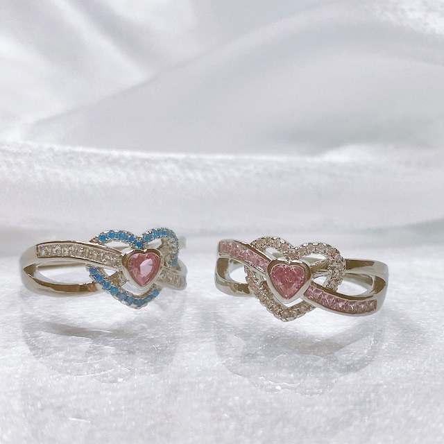 double heart ring