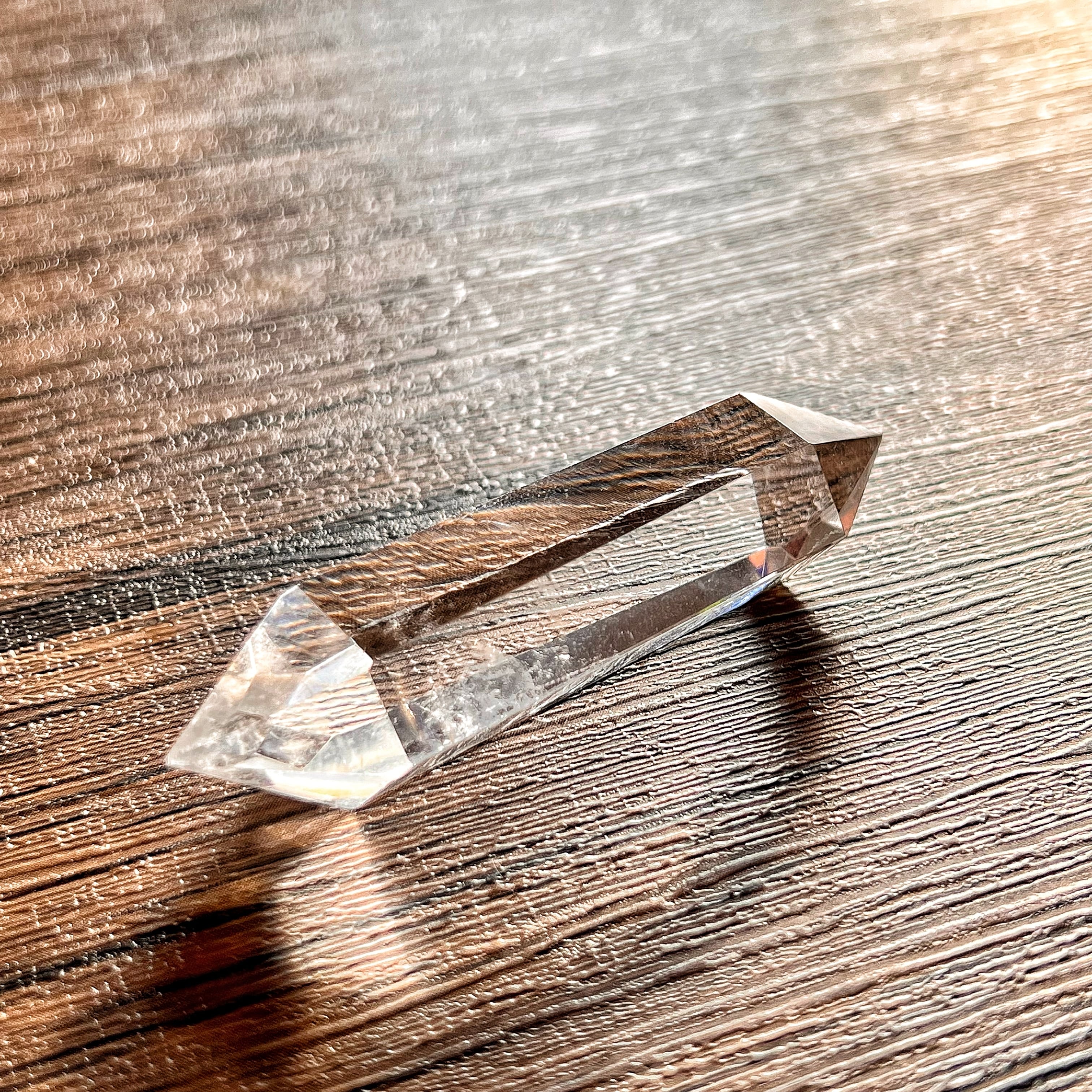 ダブルポイントクォーツ 両剣水晶 ③ | オルゴナイト 通販 天然石雑貨