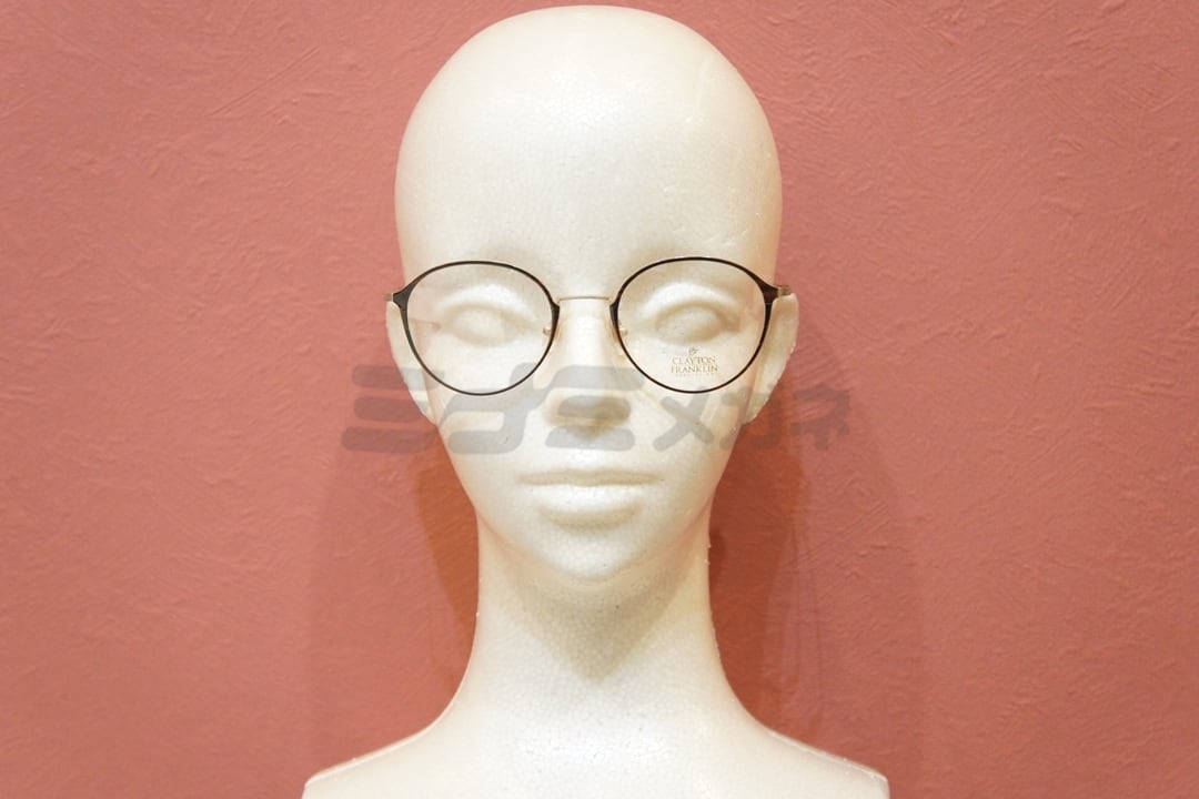 安田章大・蛯原友里さん着用モデル】 CLAYTON FRANKLIN メガネ 603 GP