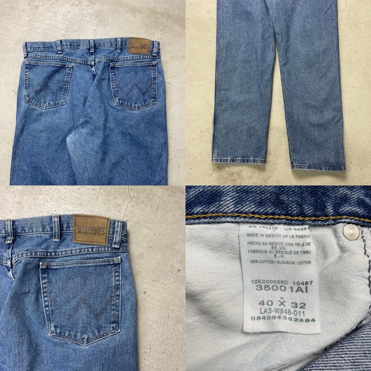 Wrangler ラングラー デニムパンツ ストレート メンズW40 古着 ビッグ