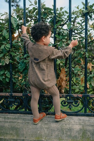 【予約/送料無料】Romper  NEUILLY- brown  / Maison Marelle