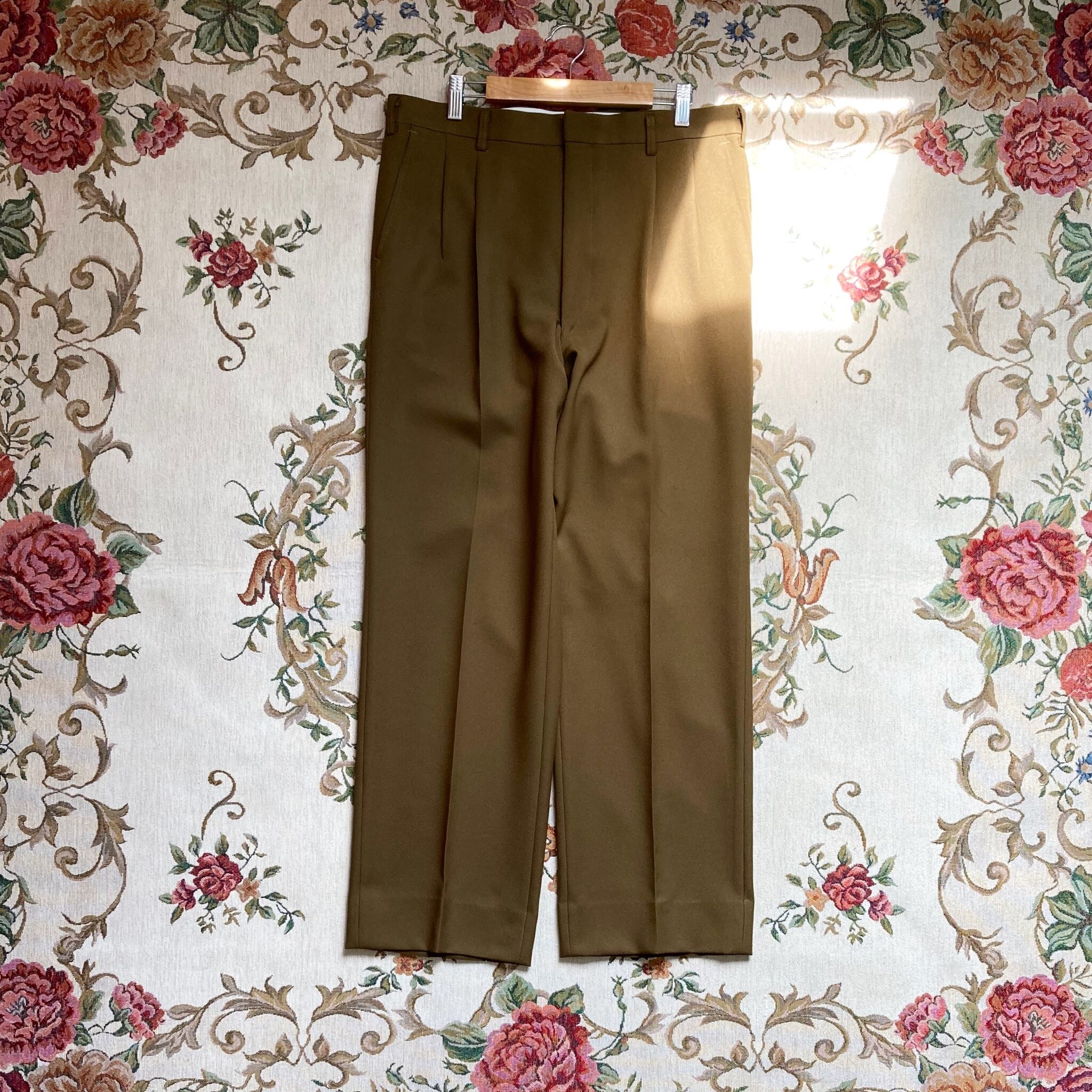 vintage mustard color pants【YouTube着用】