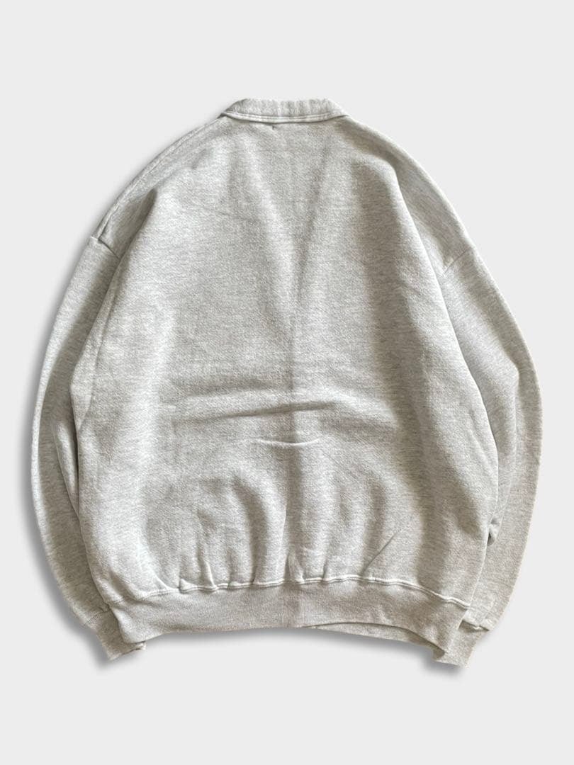 90s JERZEES スウェット カーディガン アッシュグレー ワンサイズ