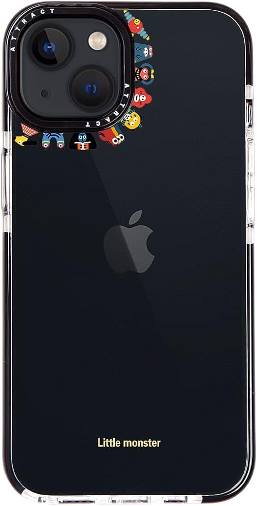 Attract iphone 15Pro Max ケース デザイン2個 透明 小怪物 怪獣