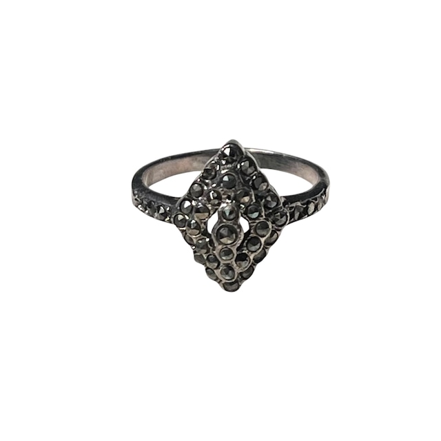 vintage silver art-deco style marcasite ring