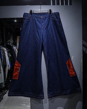 "SINNAMON" Megawide Silhouette Rave Jeans【add (C) vintage】