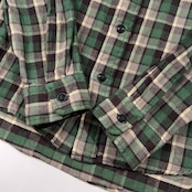 美品 RRL ダブルアールエル チェック柄 両胸ポケット ネルシャツ 長袖 サイズ S /グリーン系/メンズ/ラルフローレン