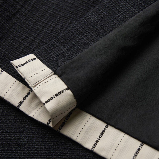 Folded stripe contrast skirt C1469