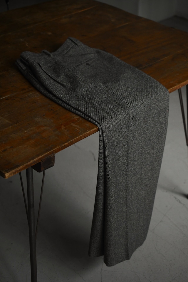 m’s braque / TUCKED BAGGY TROUSERS (Mix brown)