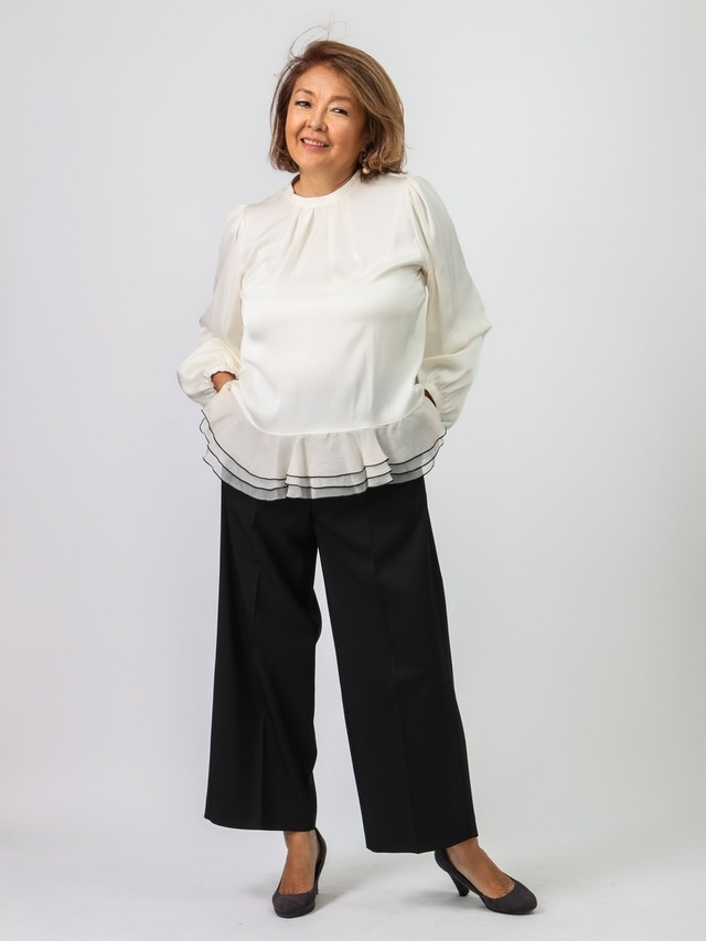 シャリ感のあるガウチョパンツ(BEATRICE）