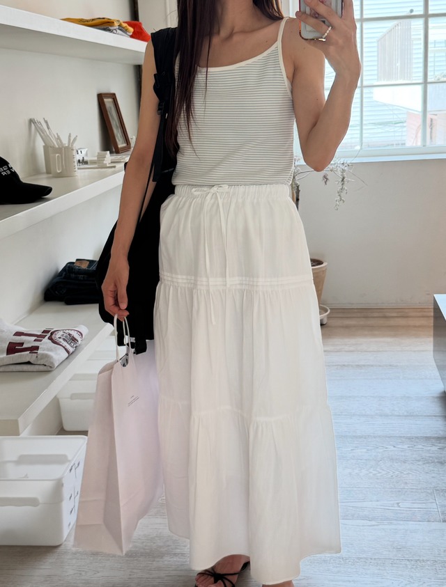 (即納) restock / Teard banding skirt