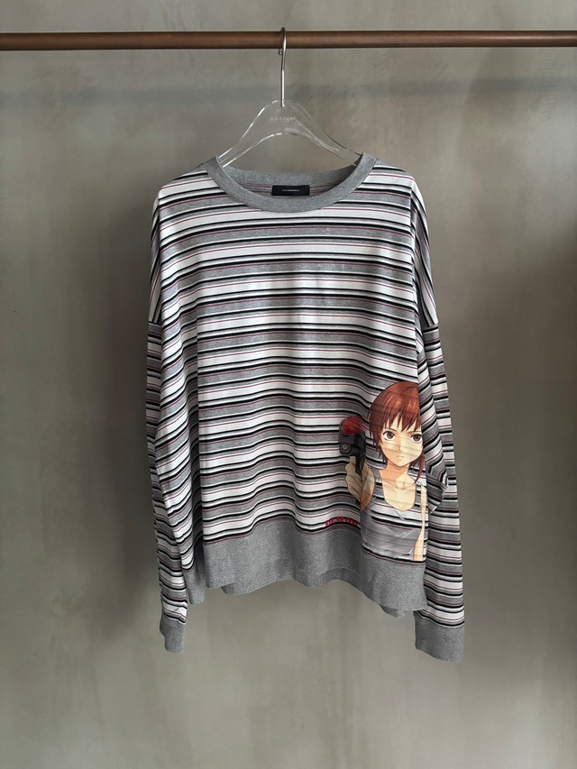 LITTLE.BEDROOM 【Screen Long Tshirt -Gray-】