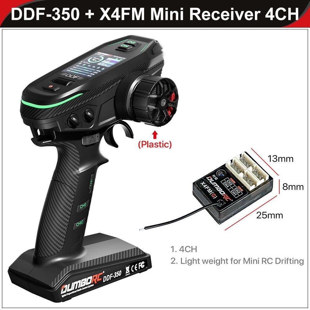 DUMBORC 2.4 グラム 10CH デジタルリモコン DDF-350 送信機受信機付き