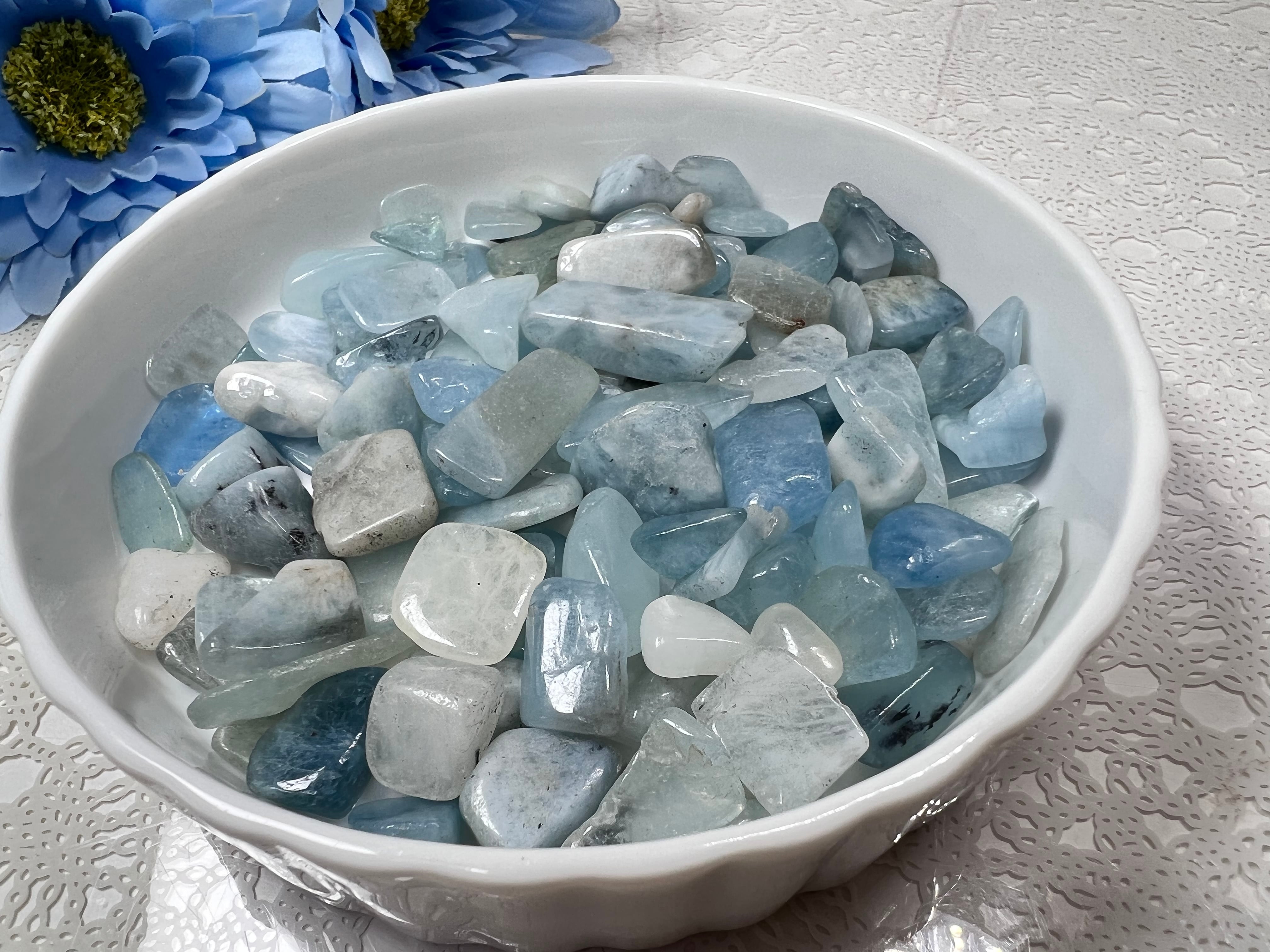【天然アクアマリン♡さざれ石100g】