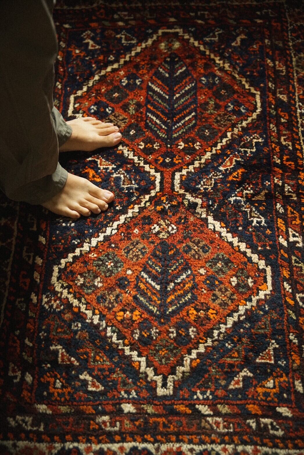 711 -Semi Antique Khamseh rug