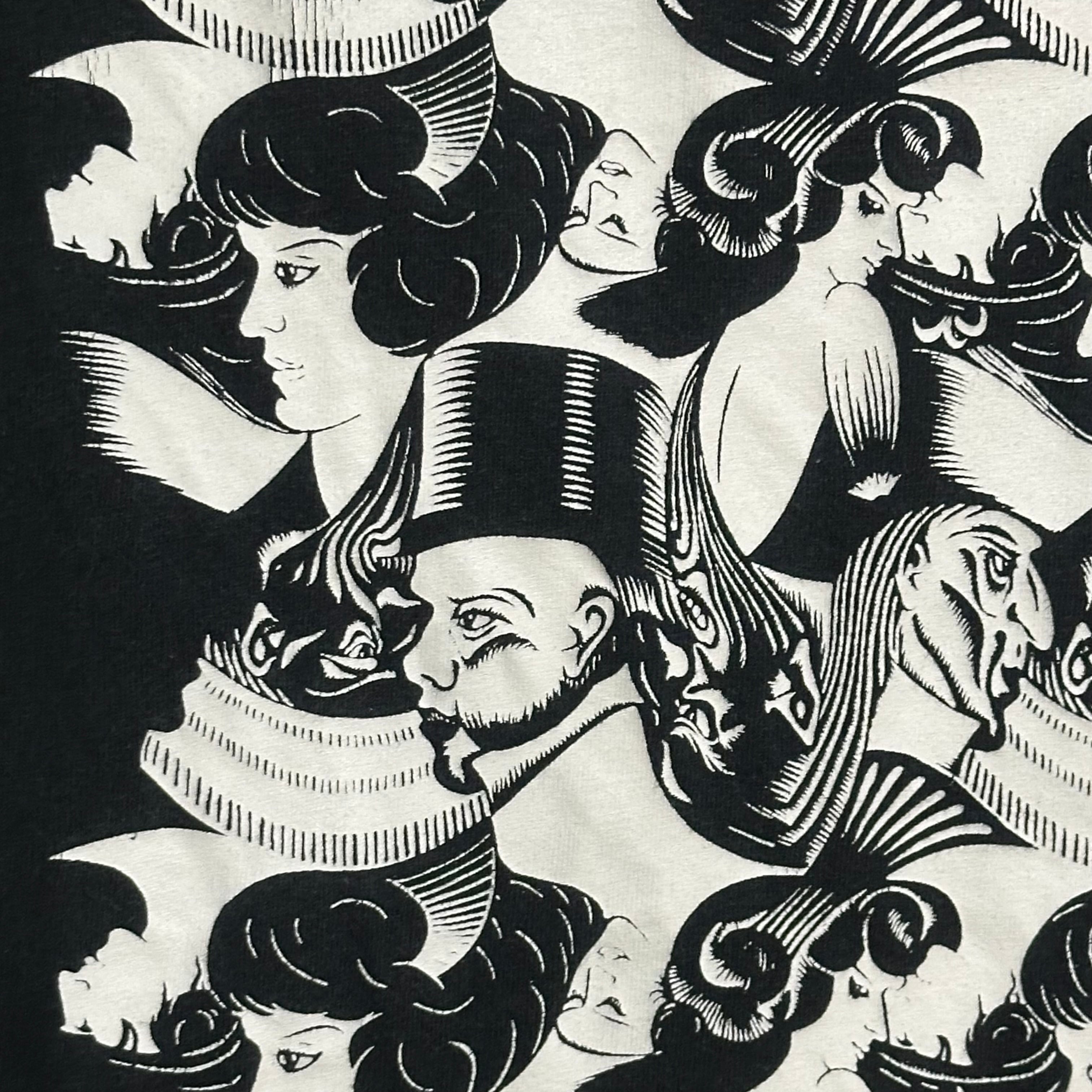 マー　絵画③ 御開地明細之図 横濱絵バンダナ(ZX3-386) 伝統横濱スカーフ