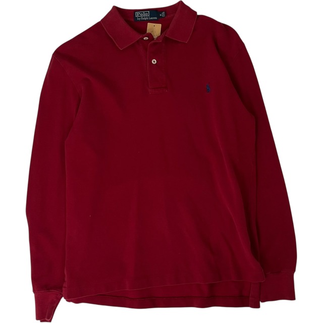 【90's】POLO by RALPH LAUREN   長袖ポロシャツ　S   刺繍　Vintage
