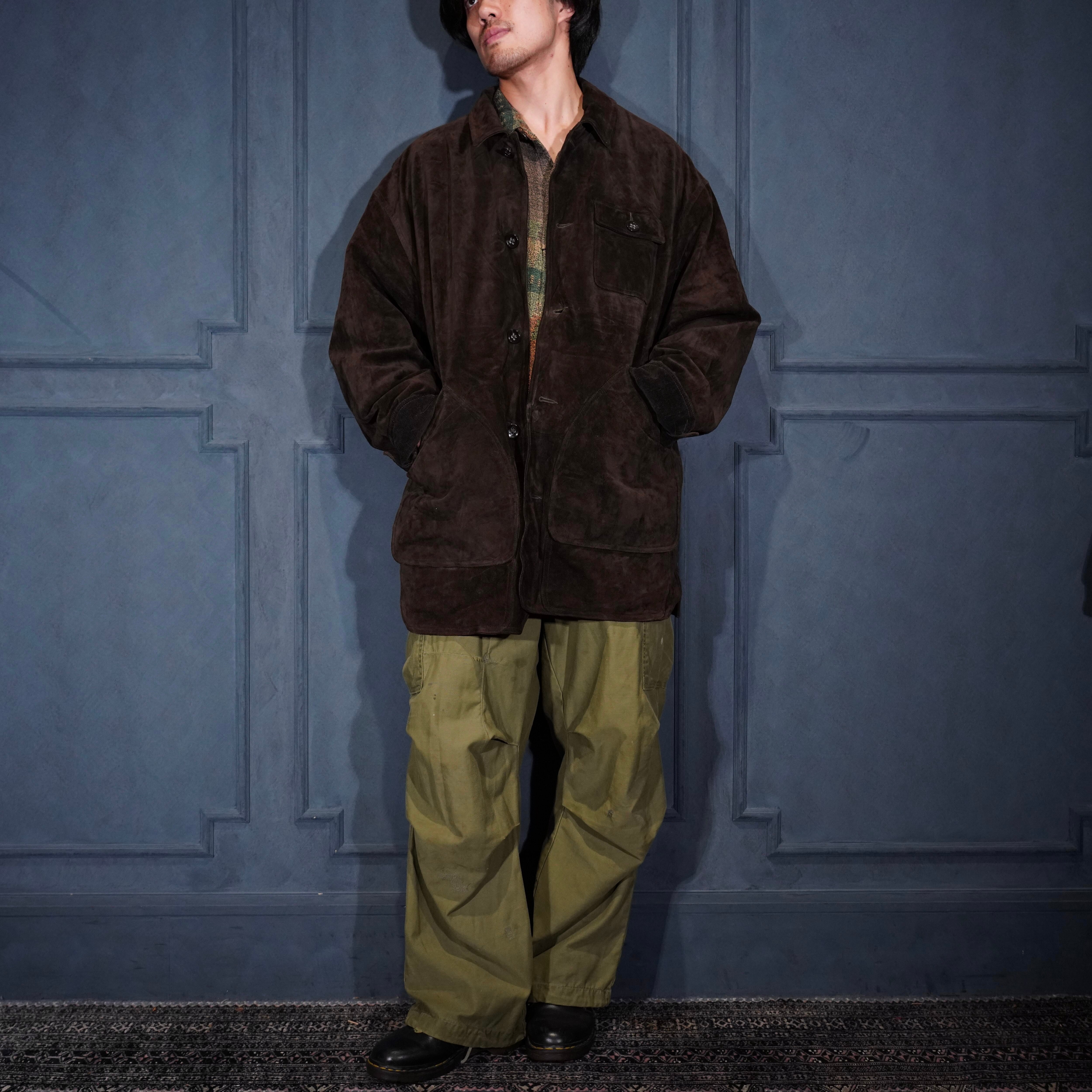 USA VINTAGE BANANA REPUBLIC LEATHER SHIRT JACKET/アメリカ古着