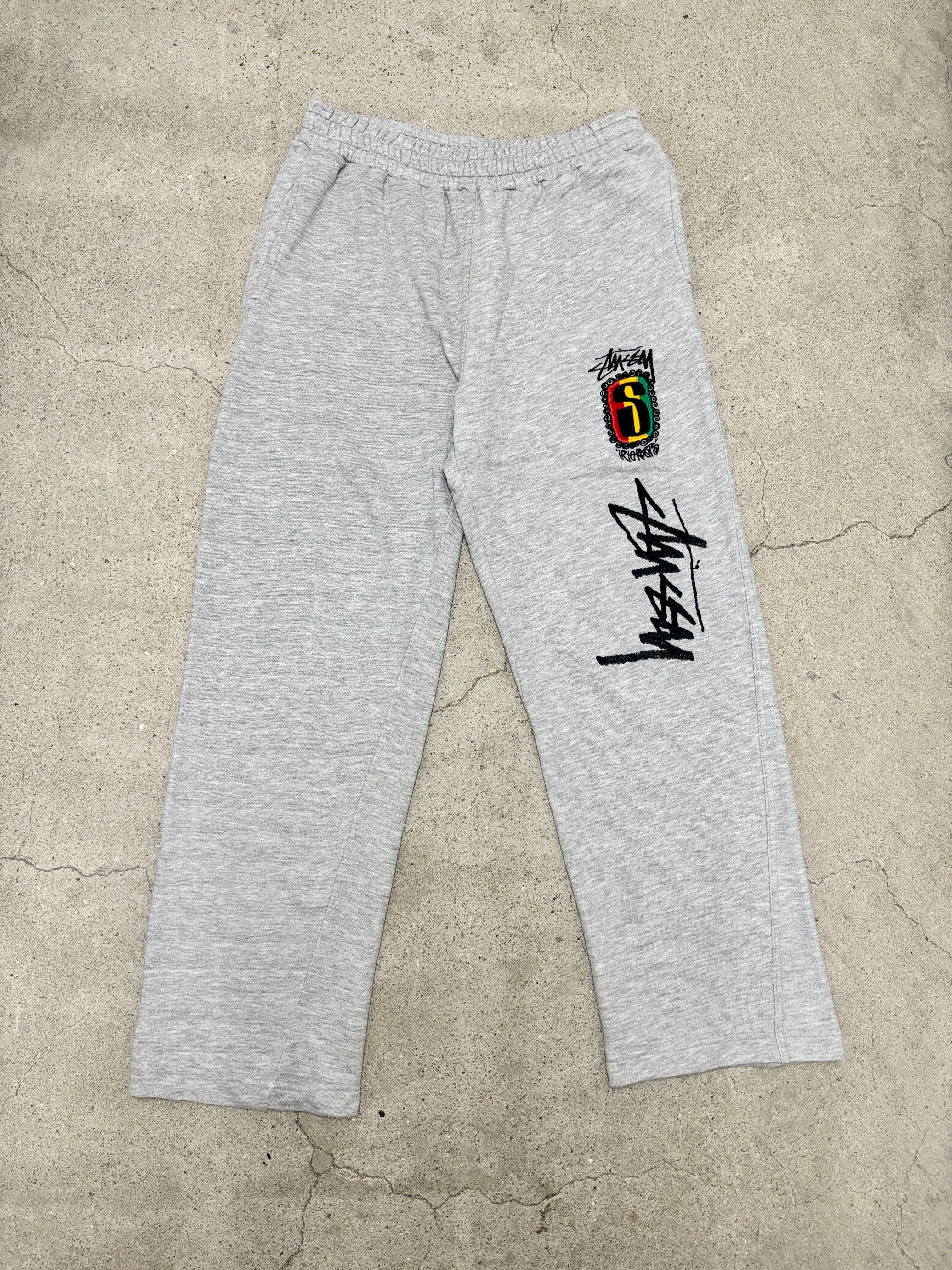 90～00s Bootleg OLD STUSSY/Rasta Design Sweat pants/Korea製/Free