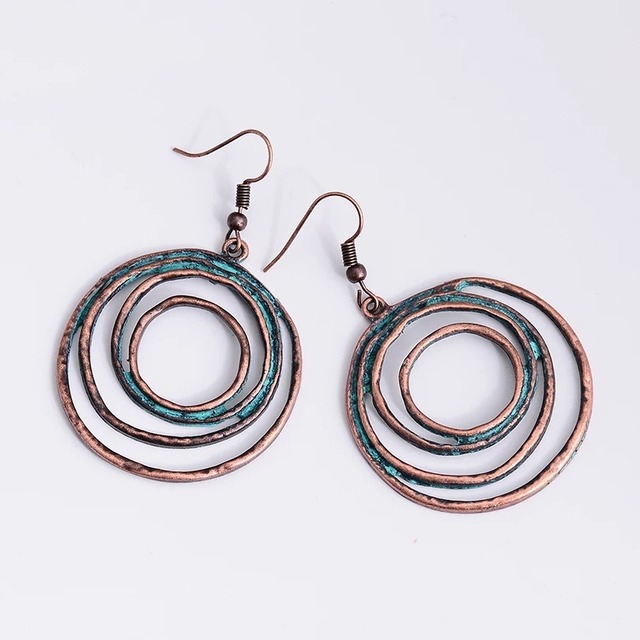 Antique Boho Round Earrings♥