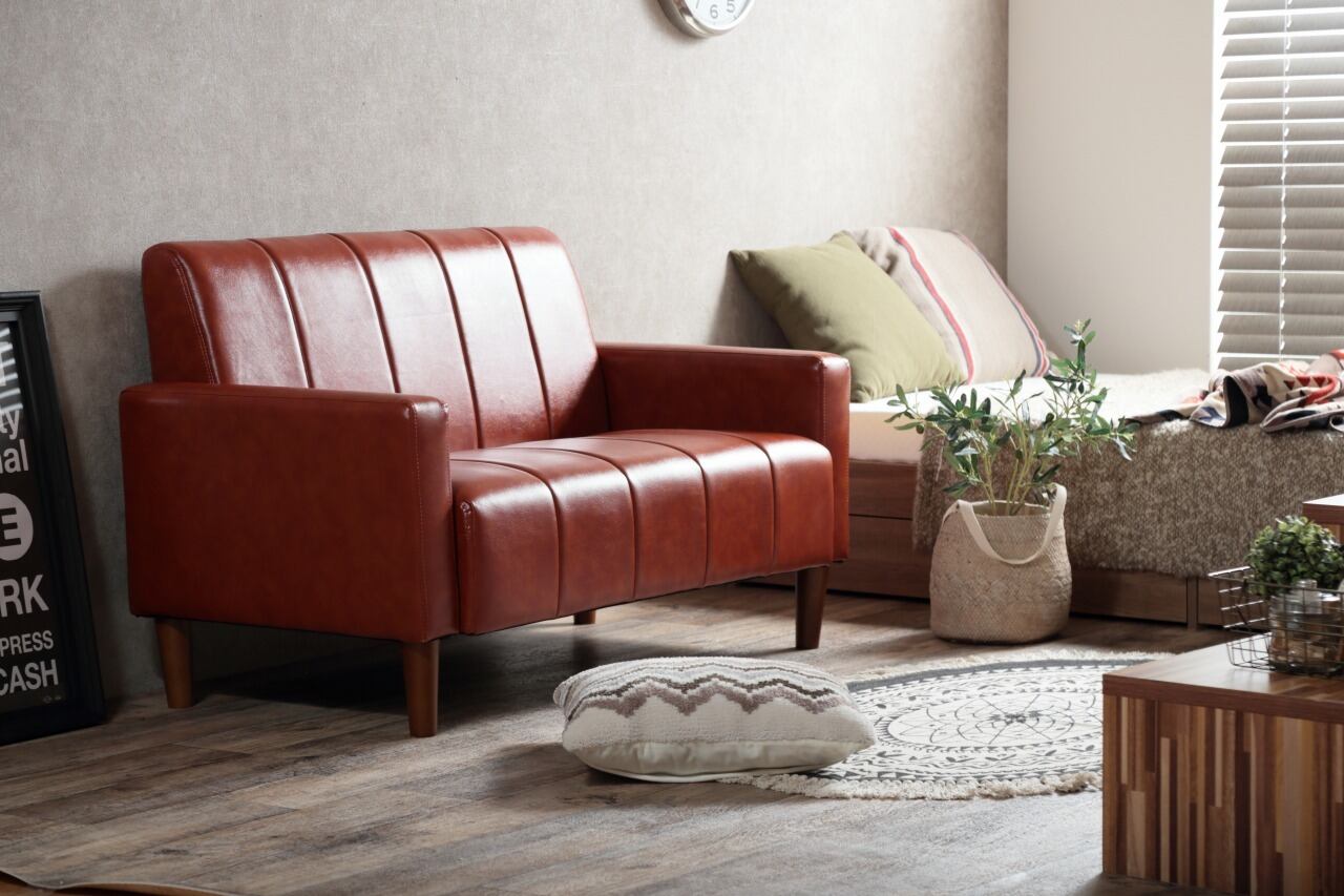 Theo 2人掛 PVCレザーソファ | karitoku