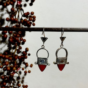 Tuareg silver In-Gall cross earrings