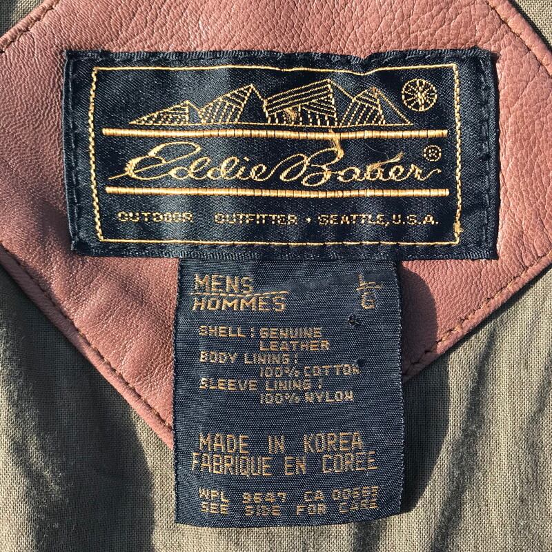 80's 90's EDDIE BAUER エディーバウアー ラムレザージャケット