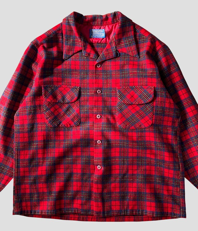 -Pendleton- Vintage 70s XL Board Shirt made in USA