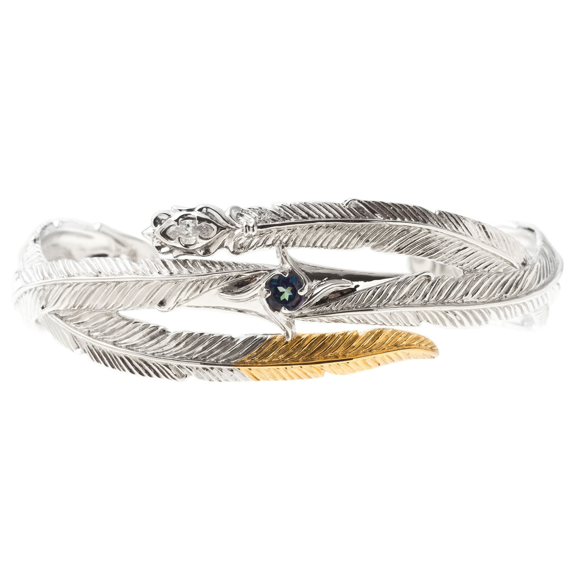 トリプルフェザーバングル ACB0108　Triple feather bangle シルバーアクセサリー Silver Jewelry Brand  | シルバーアクセサリーブランド アルテミスクラシック Artemis Classic silver jewelry