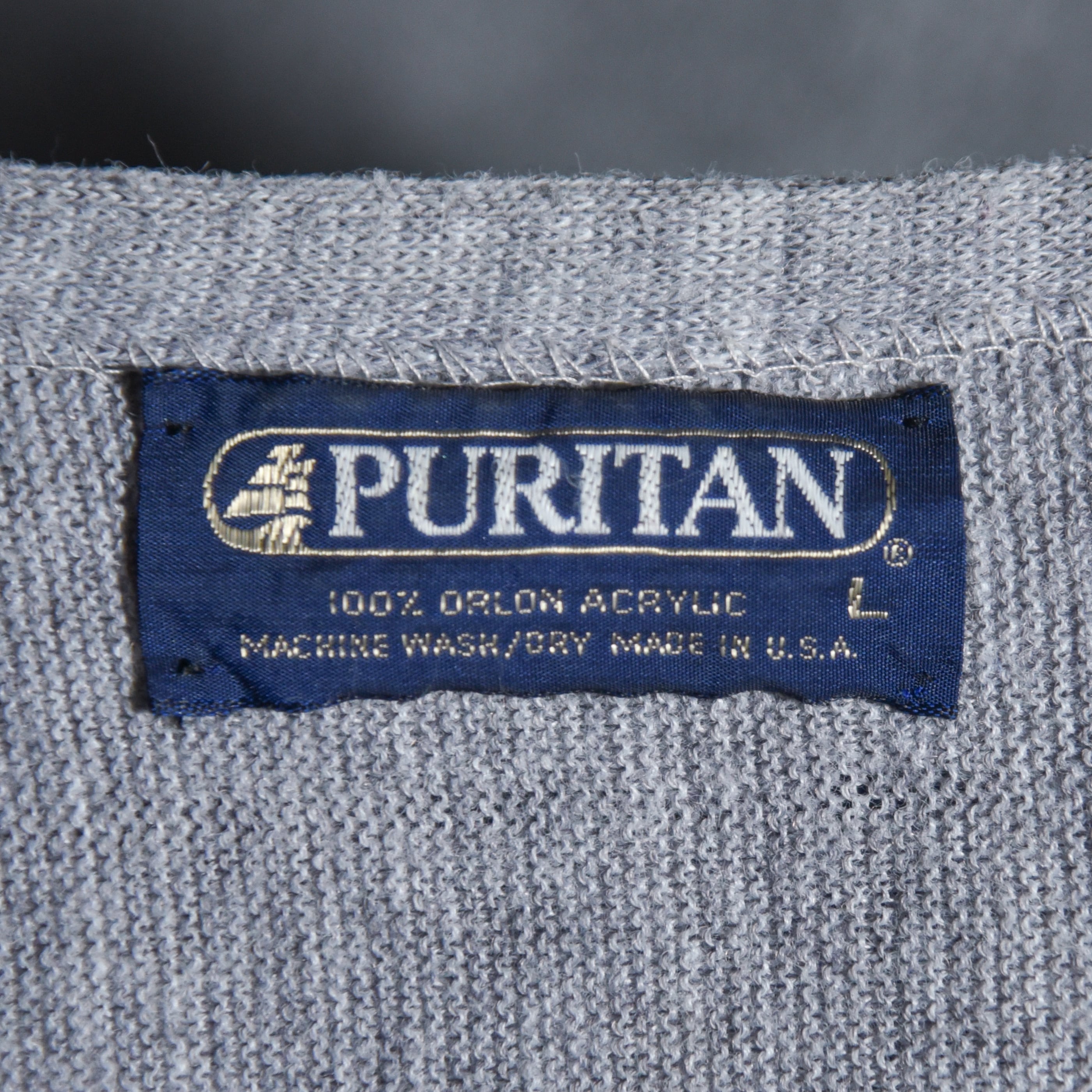 70-80s PURITAN Vintage Cardigan Made in USA ピューリタン