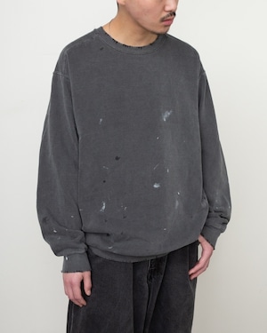 F.U.L.L "WORN OUT SWEAT"  COLOR : BLACK