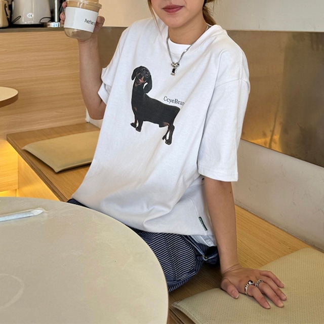 ダックスグラフィックプリンロゴTシャツ R00614