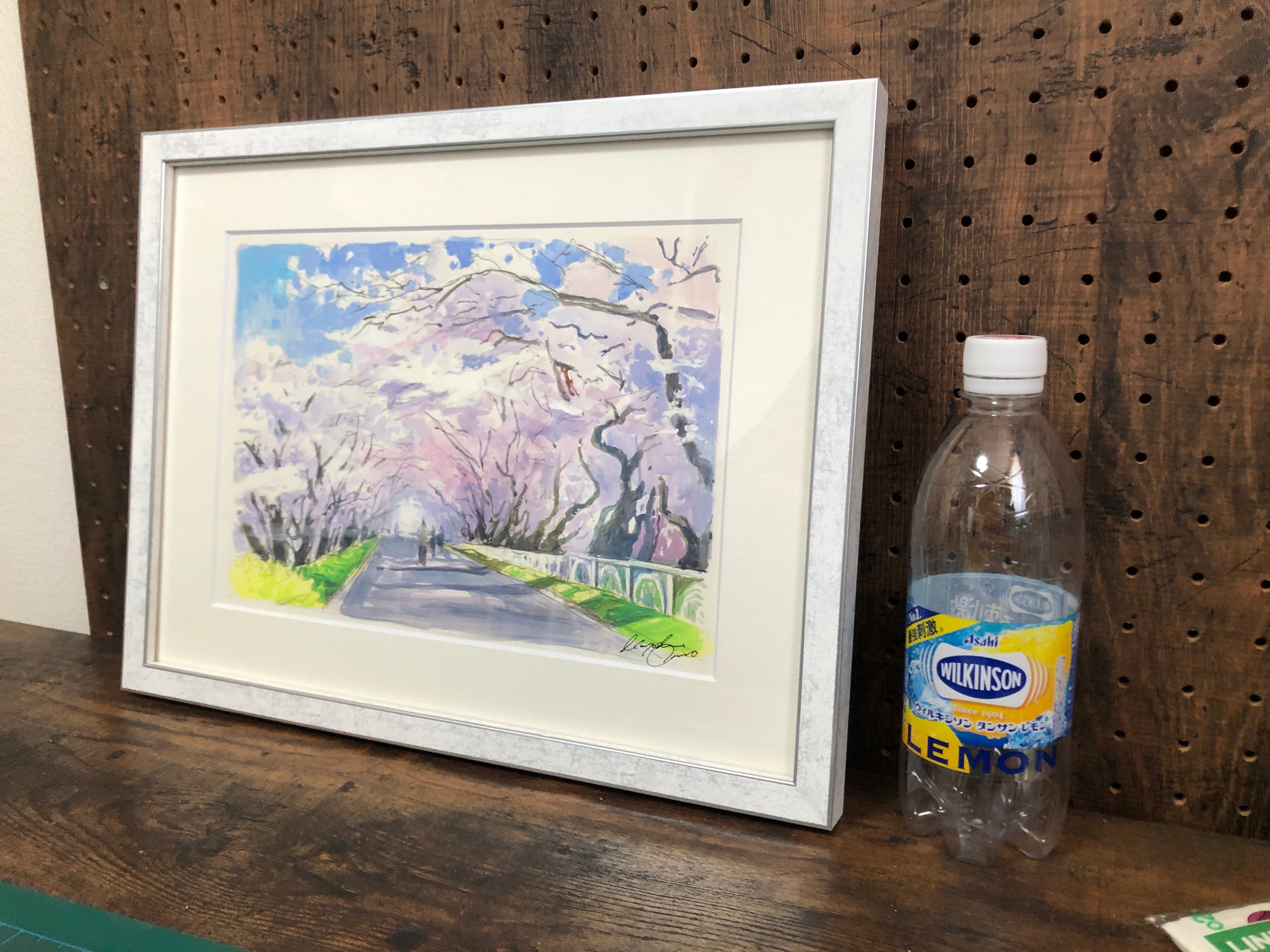 ☆後払い決済OK！ネット限定販売！2025年新作水彩画【新品額付き】桜