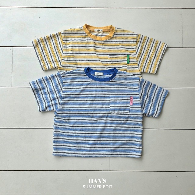 【予約】HAN'S / Can's Stripe Tee