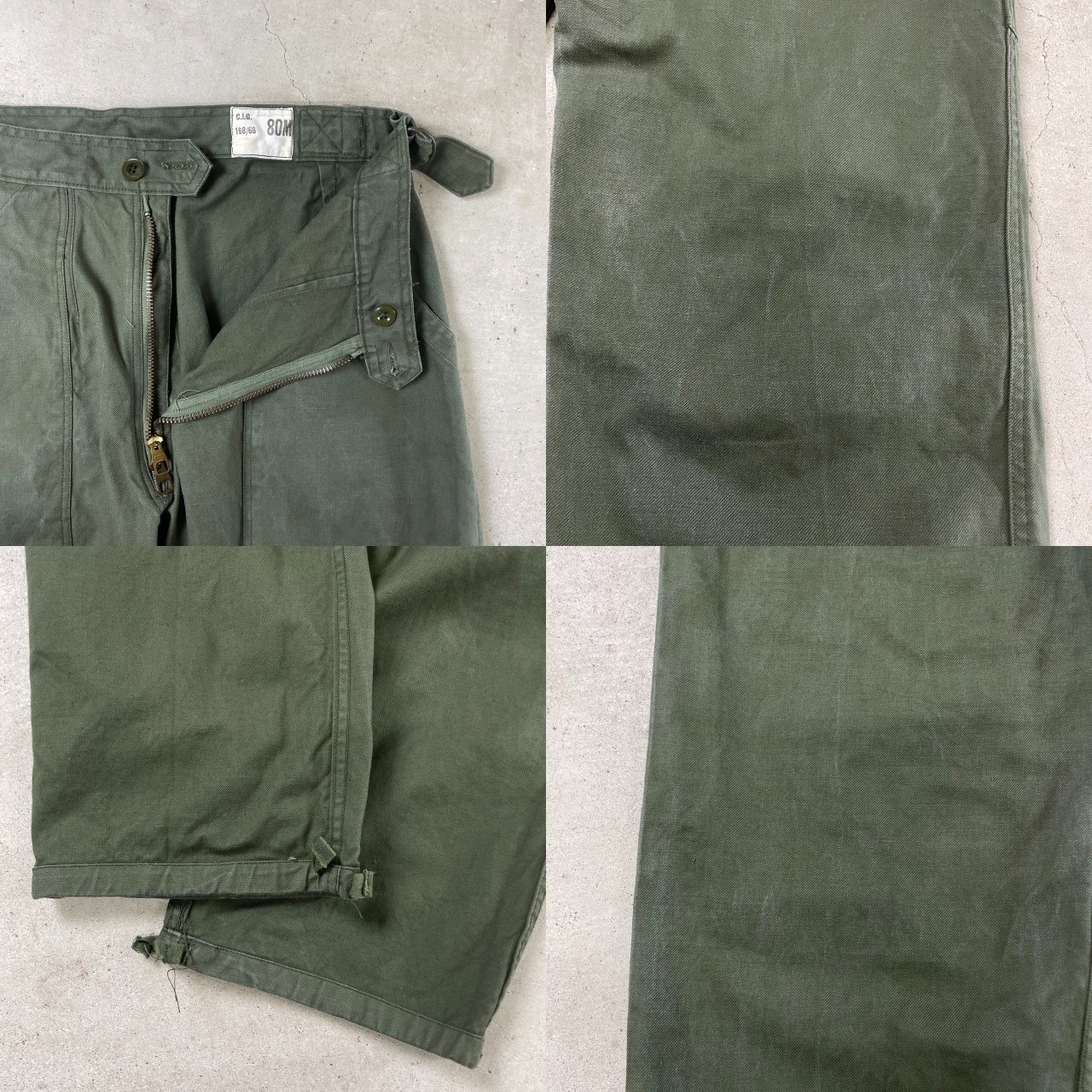 60年代 フランス軍 AIR FORCE メカニックパンツ ユーロミリタリー 