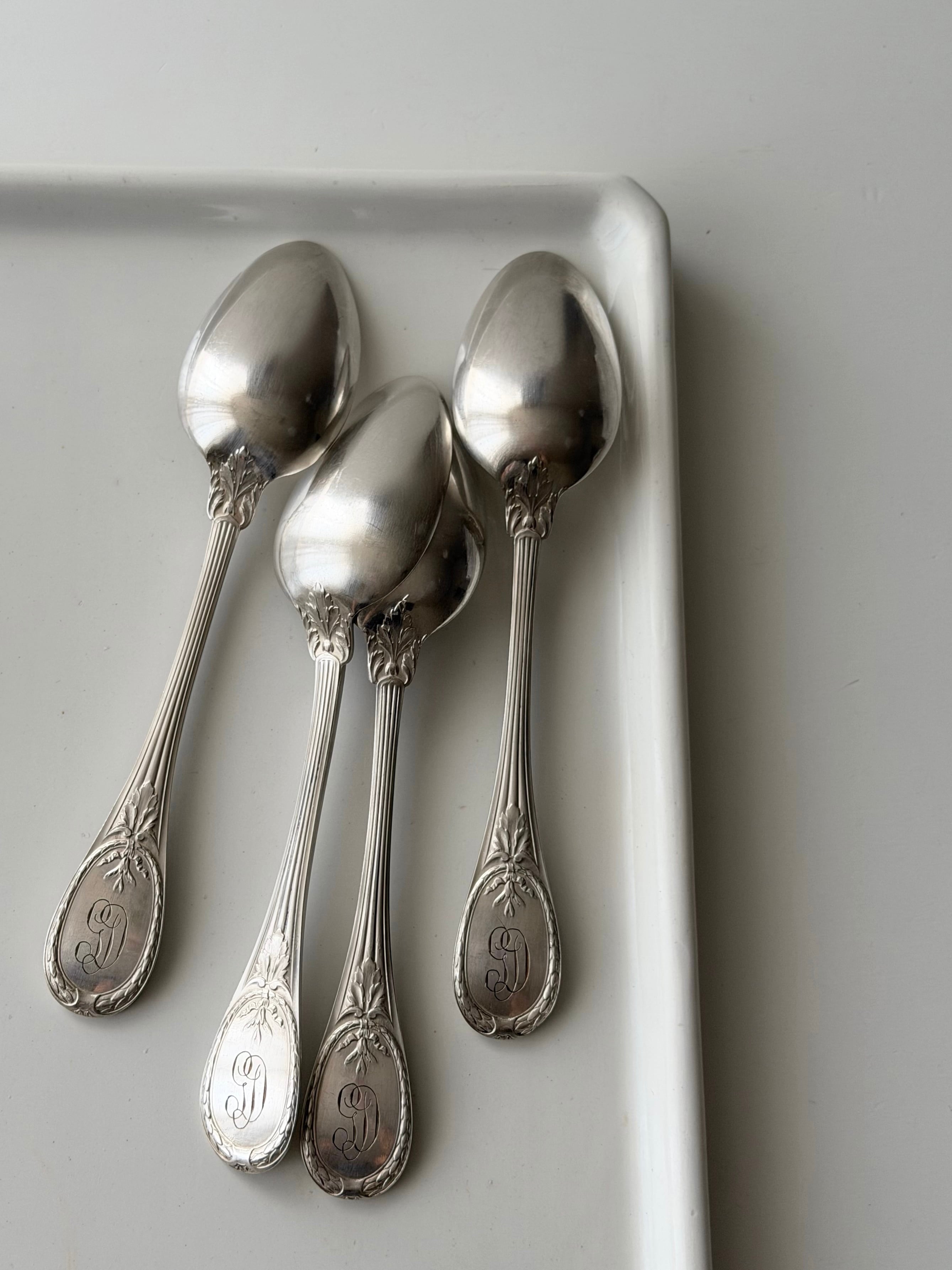 Christofle クリストフル / “Trianon” spoon スプーン 18,7cm (在庫:12本)