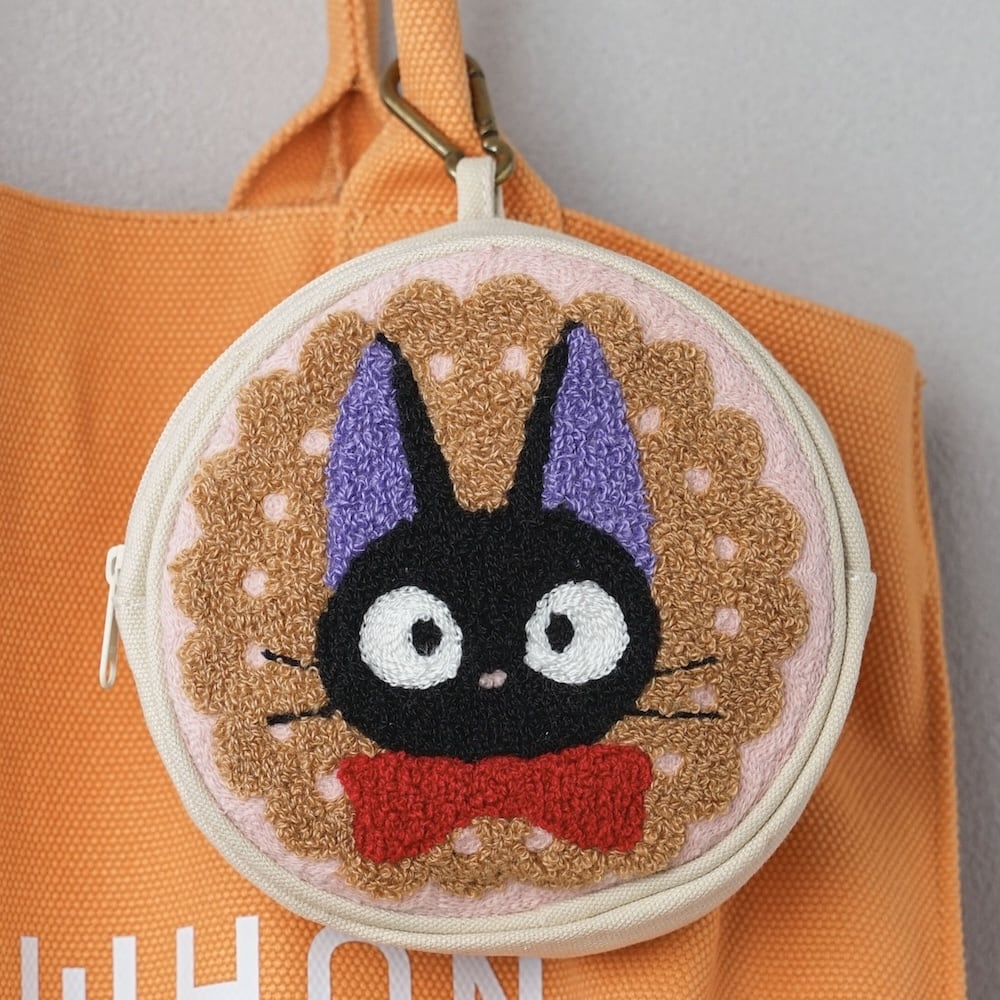 ♥️魔女の宅急便 セット Pouch 小物入れ ジジ 魔女の宅急便 円形ポーチ ジジとクッキー(3535) | すすのこ
