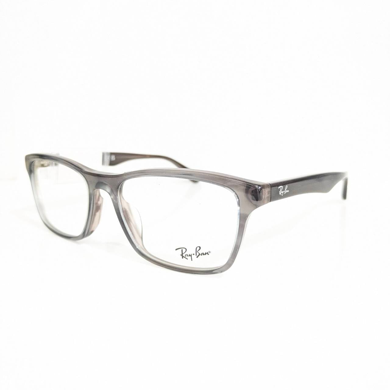 【Ray-Ban】スクエアセルフレーム ストライプグレー