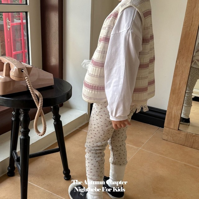 [即納M]≪nightbebe≫mellow vest blue 8